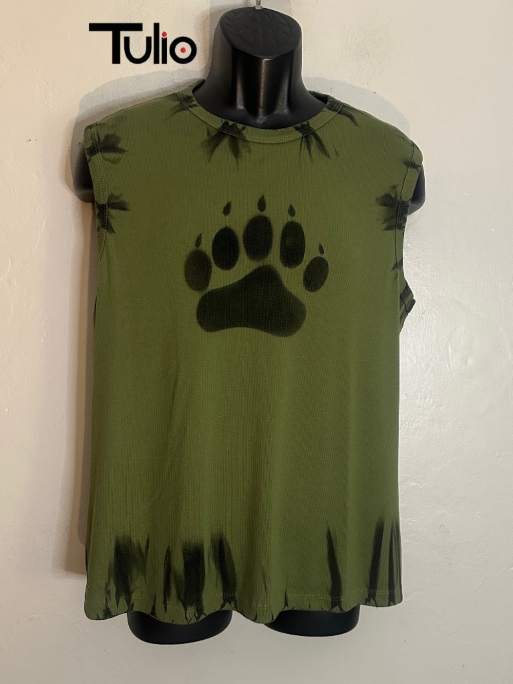 Tulio Sleeveless T Shirt XL Gently worn 96% cotton/4% elastane ribbed fabric